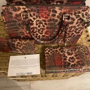 Brahmin Small Finley 3 piece set in Tartan.